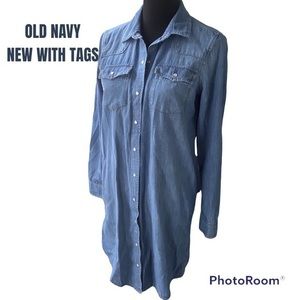NWT OLD NAVY CHAMBRAY DENIM DRESS🎉🎉🎉